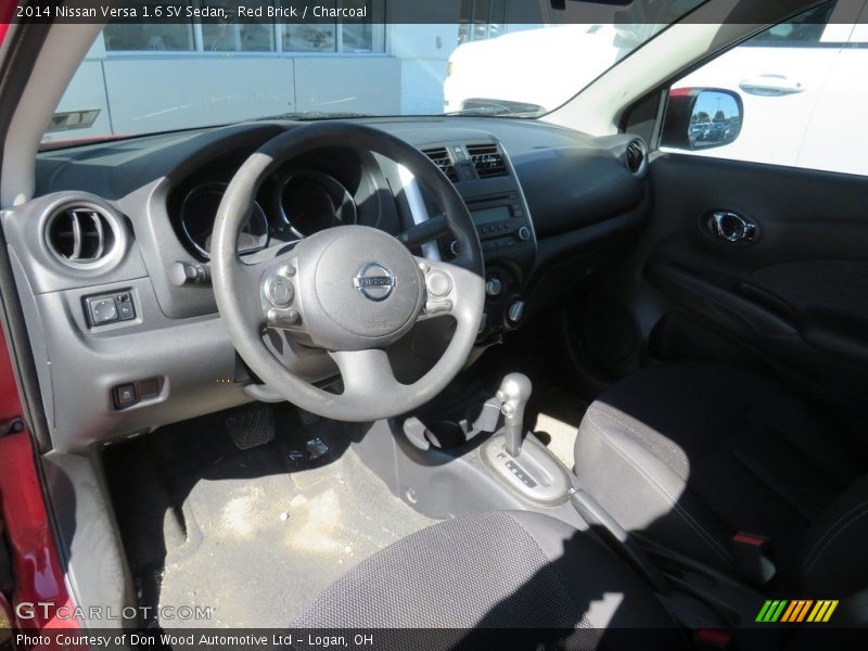 Red Brick / Charcoal 2014 Nissan Versa 1.6 SV Sedan