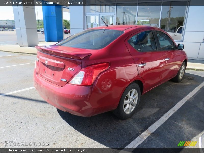 Red Brick / Charcoal 2014 Nissan Versa 1.6 SV Sedan