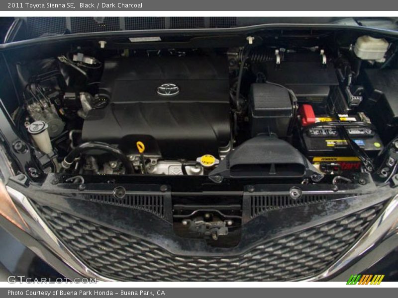 Black / Dark Charcoal 2011 Toyota Sienna SE