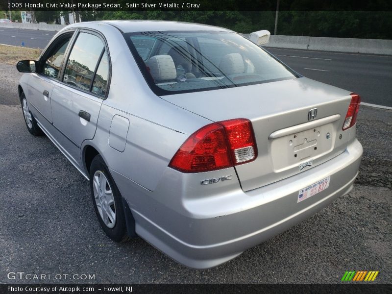 Satin Silver Metallic / Gray 2005 Honda Civic Value Package Sedan