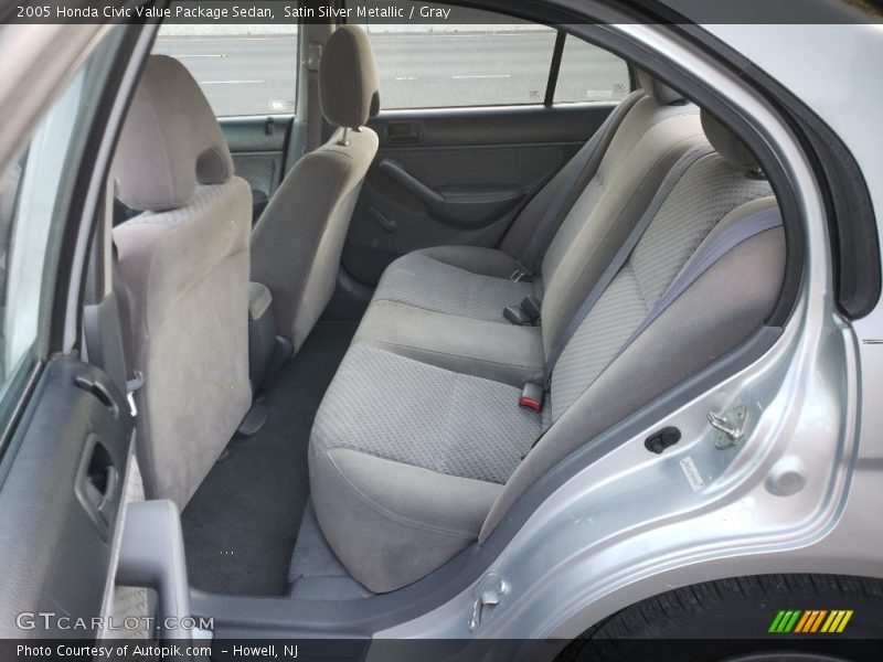 Satin Silver Metallic / Gray 2005 Honda Civic Value Package Sedan