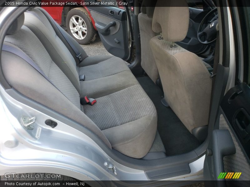Satin Silver Metallic / Gray 2005 Honda Civic Value Package Sedan