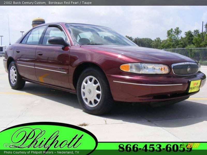 Bordeaux Red Pearl / Taupe 2002 Buick Century Custom