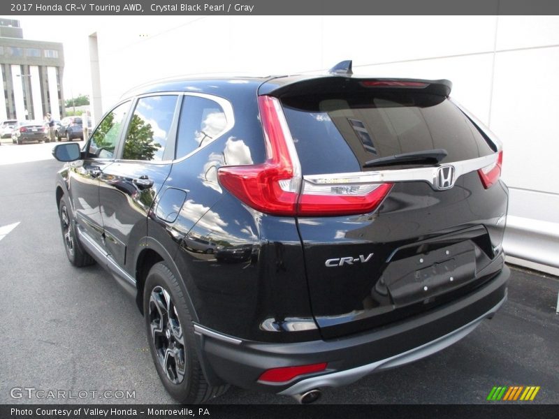Crystal Black Pearl / Gray 2017 Honda CR-V Touring AWD
