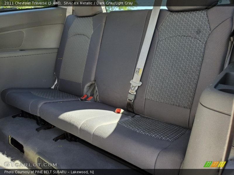 Silver Ice Metallic / Dark Gray/Light Gray 2011 Chevrolet Traverse LS AWD