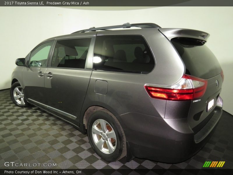 Predawn Gray Mica / Ash 2017 Toyota Sienna LE