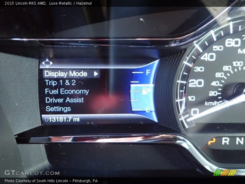  2015 MKS AWD AWD Gauges