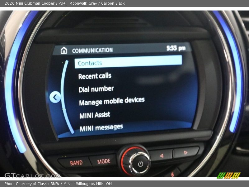 Moonwalk Grey / Carbon Black 2020 Mini Clubman Cooper S All4