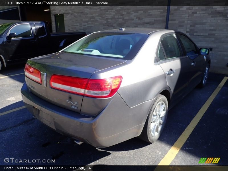 Sterling Gray Metallic / Dark Charcoal 2010 Lincoln MKZ AWD