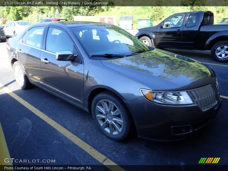 Sterling Gray Metallic / Dark Charcoal 2010 Lincoln MKZ AWD