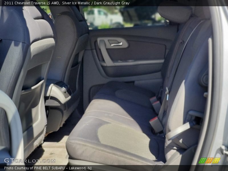 Silver Ice Metallic / Dark Gray/Light Gray 2011 Chevrolet Traverse LS AWD