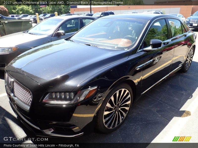 Diamond Black / Thoroughbred Theme 2017 Lincoln Continental Black Label AWD