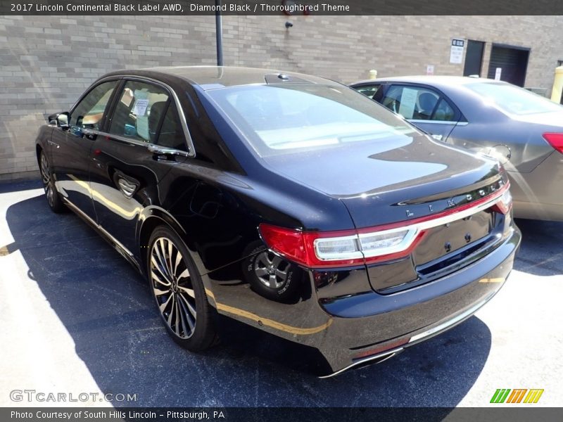 Diamond Black / Thoroughbred Theme 2017 Lincoln Continental Black Label AWD