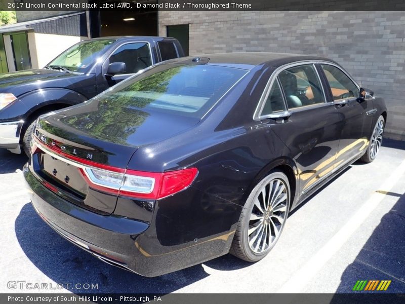 Diamond Black / Thoroughbred Theme 2017 Lincoln Continental Black Label AWD