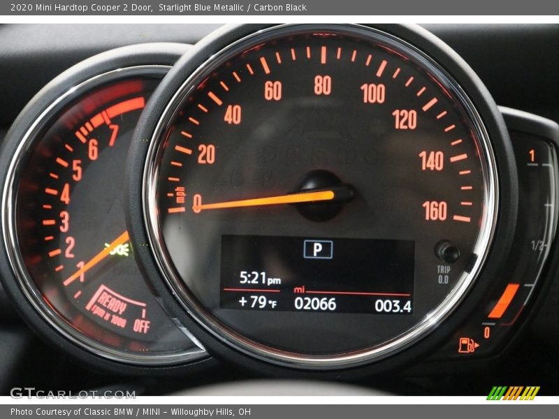 Starlight Blue Metallic / Carbon Black 2020 Mini Hardtop Cooper 2 Door