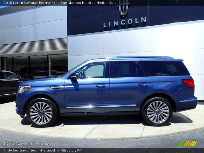 Blue Diamond Metallic / Medium Slate 2018 Lincoln Navigator Reserve 4x4