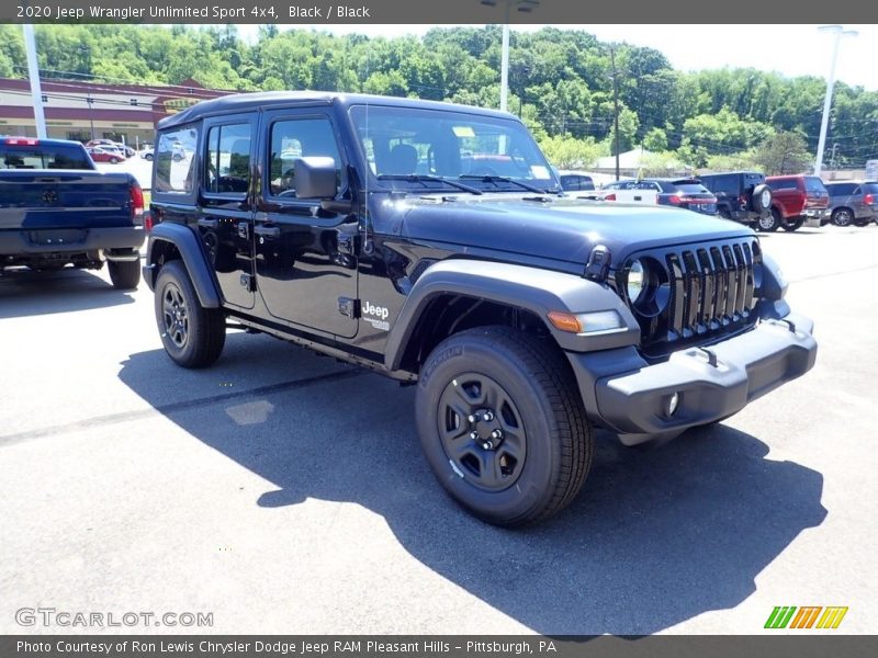 Black / Black 2020 Jeep Wrangler Unlimited Sport 4x4