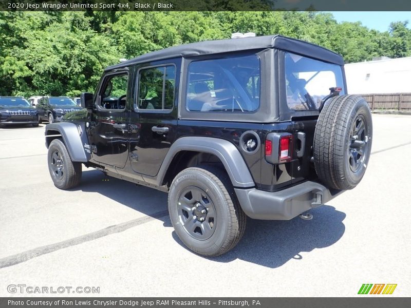 Black / Black 2020 Jeep Wrangler Unlimited Sport 4x4