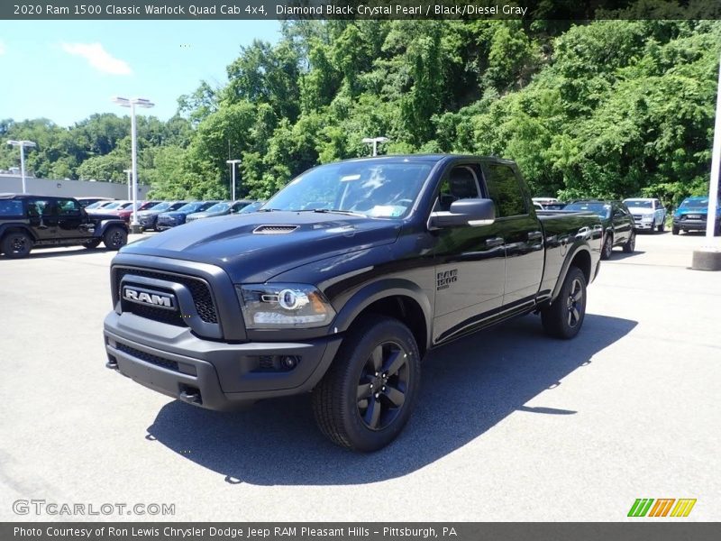 Diamond Black Crystal Pearl / Black/Diesel Gray 2020 Ram 1500 Classic Warlock Quad Cab 4x4