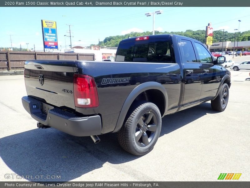 Diamond Black Crystal Pearl / Black/Diesel Gray 2020 Ram 1500 Classic Warlock Quad Cab 4x4