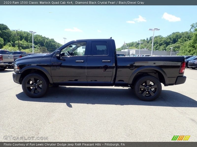 Diamond Black Crystal Pearl / Black/Diesel Gray 2020 Ram 1500 Classic Warlock Quad Cab 4x4