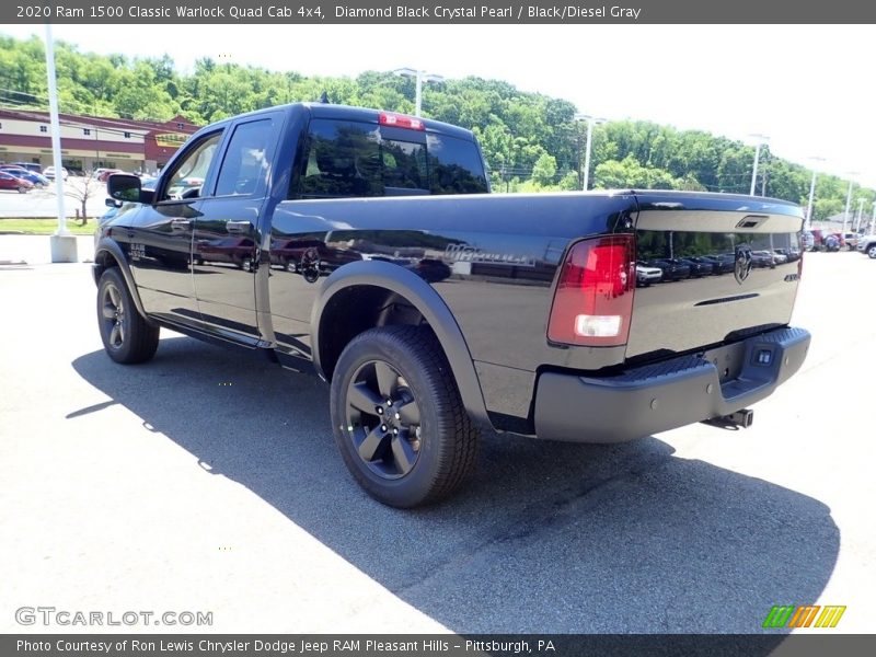 Diamond Black Crystal Pearl / Black/Diesel Gray 2020 Ram 1500 Classic Warlock Quad Cab 4x4