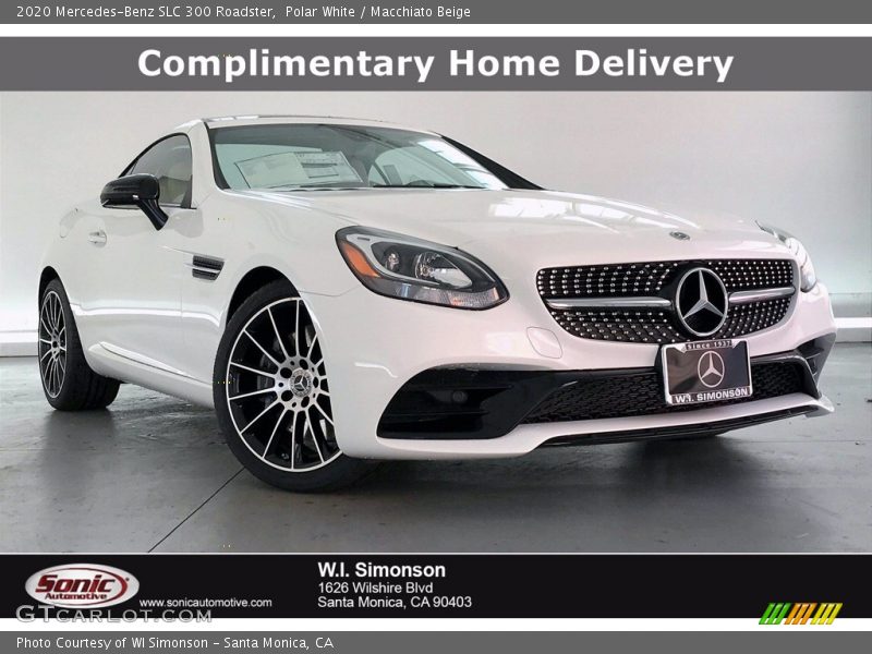 Polar White / Macchiato Beige 2020 Mercedes-Benz SLC 300 Roadster