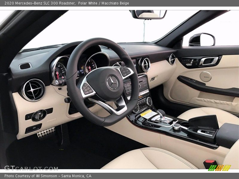 Polar White / Macchiato Beige 2020 Mercedes-Benz SLC 300 Roadster
