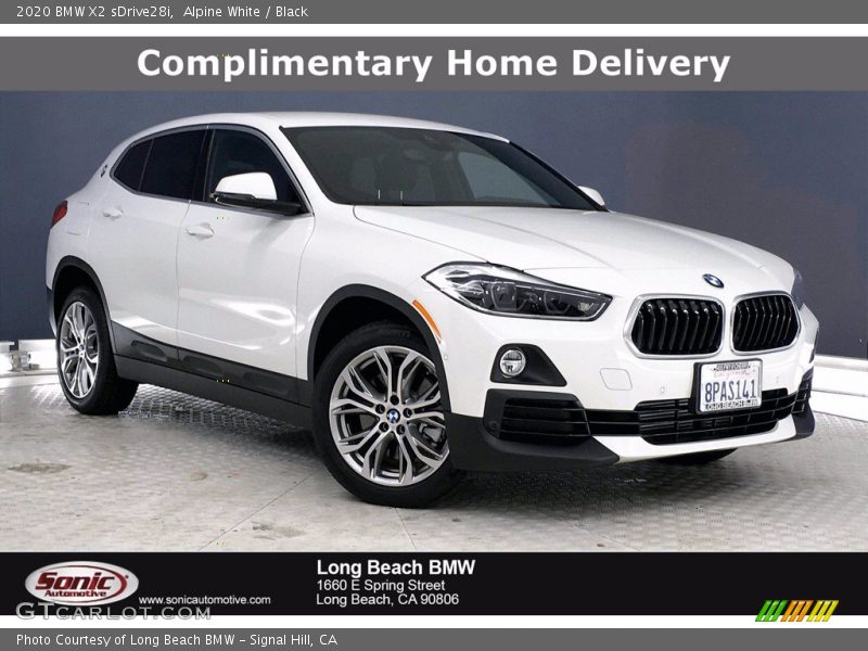 Alpine White / Black 2020 BMW X2 sDrive28i