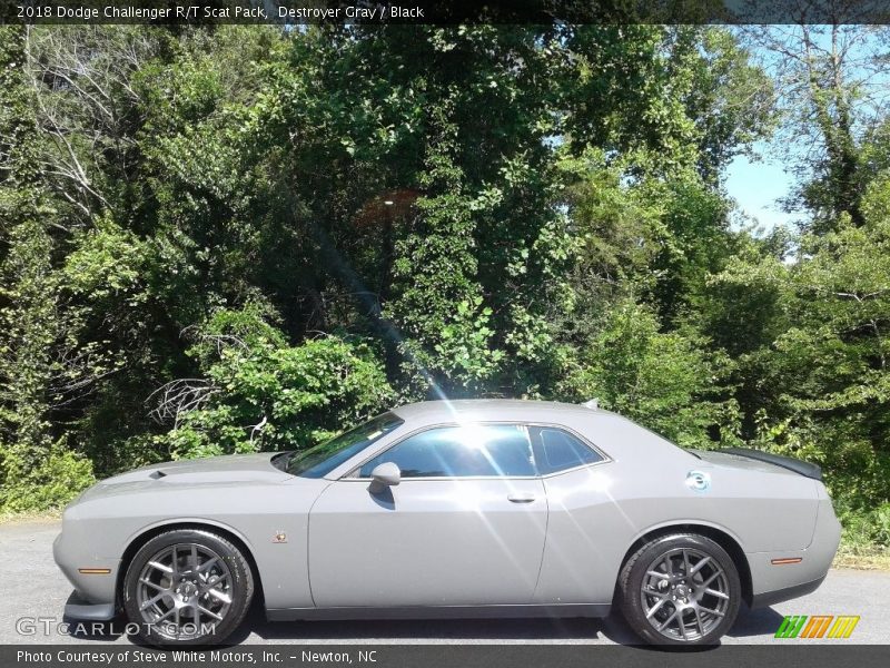Destroyer Gray / Black 2018 Dodge Challenger R/T Scat Pack