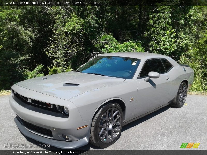 Destroyer Gray / Black 2018 Dodge Challenger R/T Scat Pack