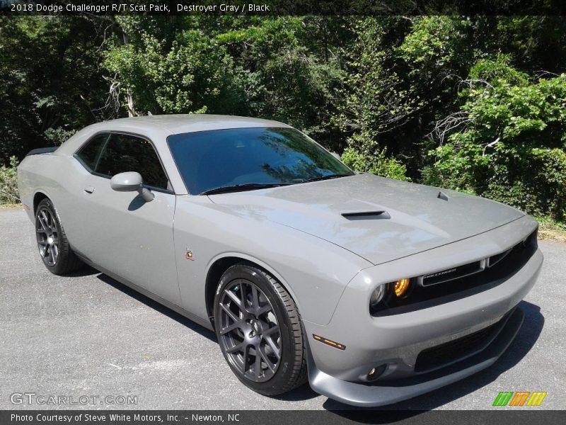 Destroyer Gray / Black 2018 Dodge Challenger R/T Scat Pack