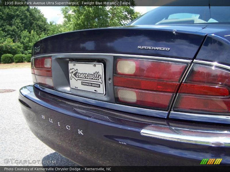 Twilight Blue Metallic / Taupe 1998 Buick Park Avenue Ultra Supercharged