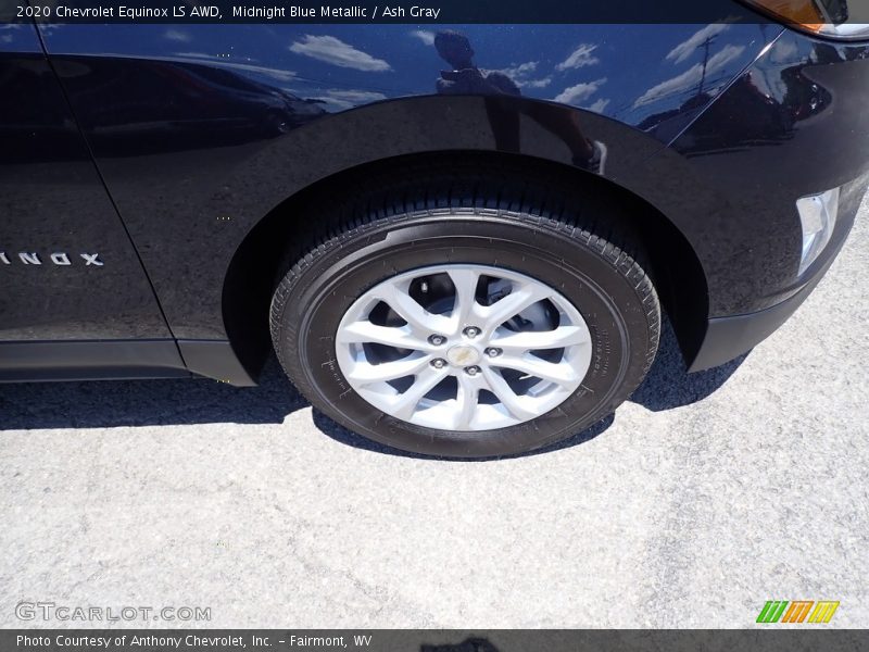Midnight Blue Metallic / Ash Gray 2020 Chevrolet Equinox LS AWD