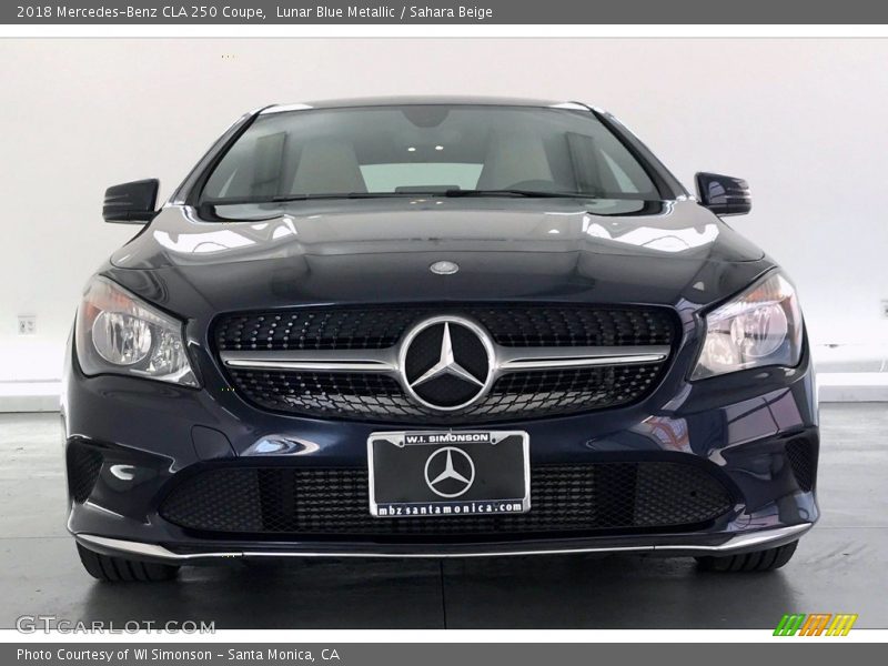 Lunar Blue Metallic / Sahara Beige 2018 Mercedes-Benz CLA 250 Coupe