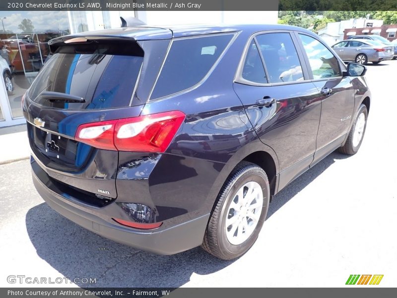 Midnight Blue Metallic / Ash Gray 2020 Chevrolet Equinox LS AWD