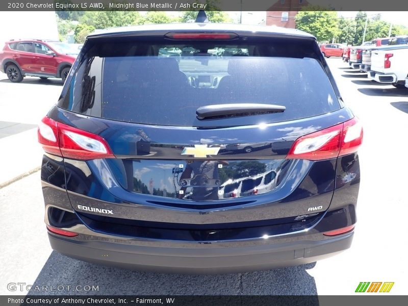 Midnight Blue Metallic / Ash Gray 2020 Chevrolet Equinox LS AWD