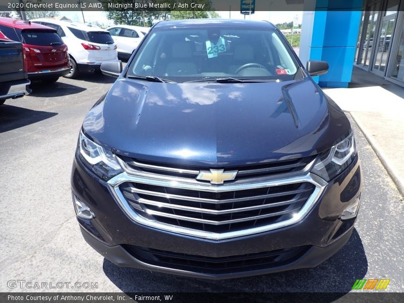 Midnight Blue Metallic / Ash Gray 2020 Chevrolet Equinox LS AWD
