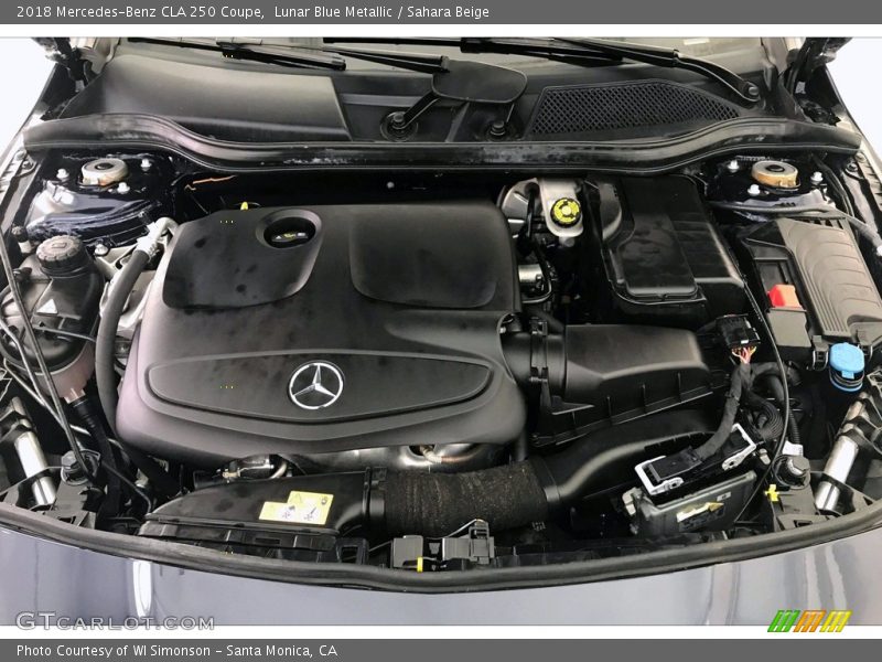 Lunar Blue Metallic / Sahara Beige 2018 Mercedes-Benz CLA 250 Coupe