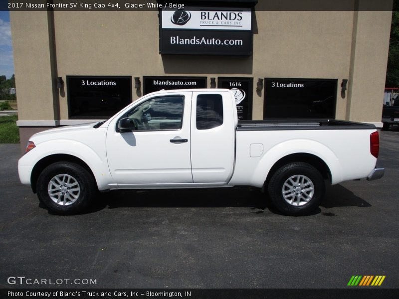 Glacier White / Beige 2017 Nissan Frontier SV King Cab 4x4