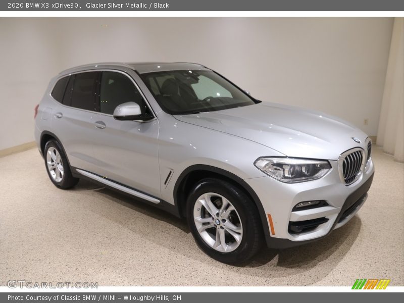 Glacier Silver Metallic / Black 2020 BMW X3 xDrive30i