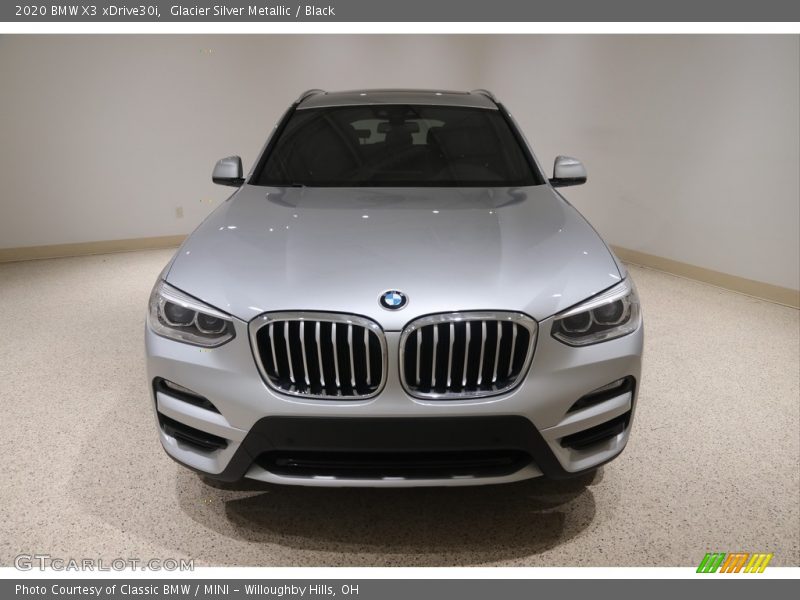 Glacier Silver Metallic / Black 2020 BMW X3 xDrive30i