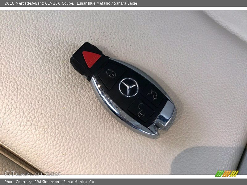 Lunar Blue Metallic / Sahara Beige 2018 Mercedes-Benz CLA 250 Coupe