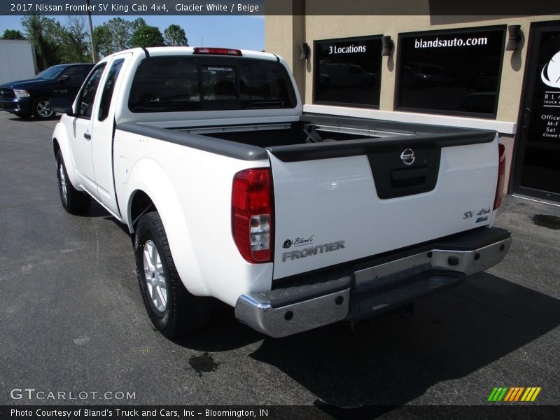 Glacier White / Beige 2017 Nissan Frontier SV King Cab 4x4