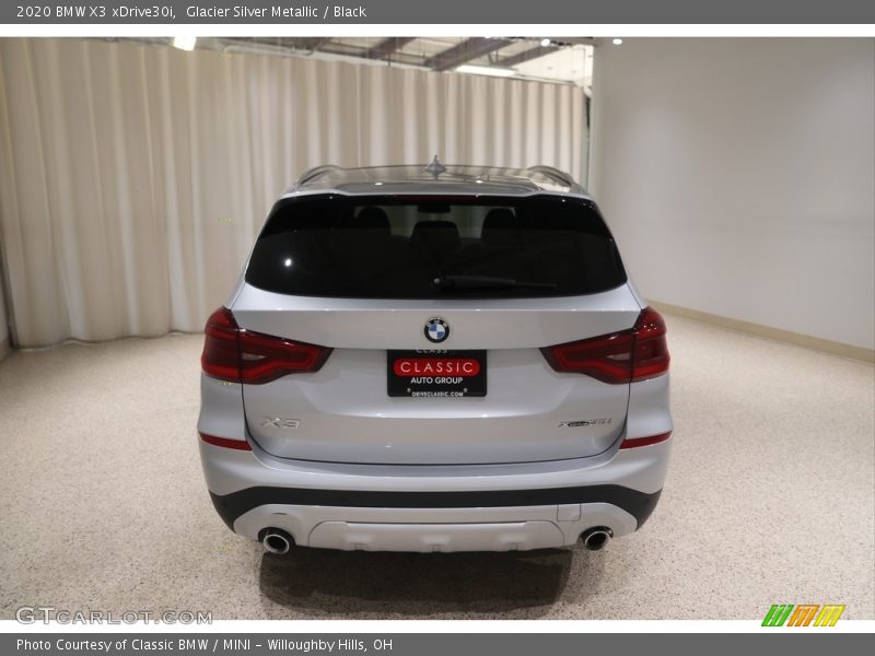 Glacier Silver Metallic / Black 2020 BMW X3 xDrive30i