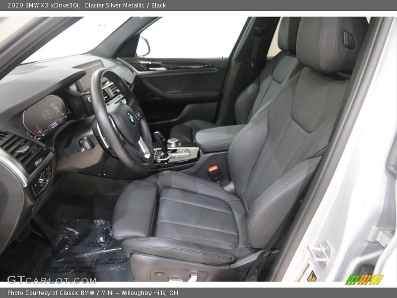 Glacier Silver Metallic / Black 2020 BMW X3 xDrive30i
