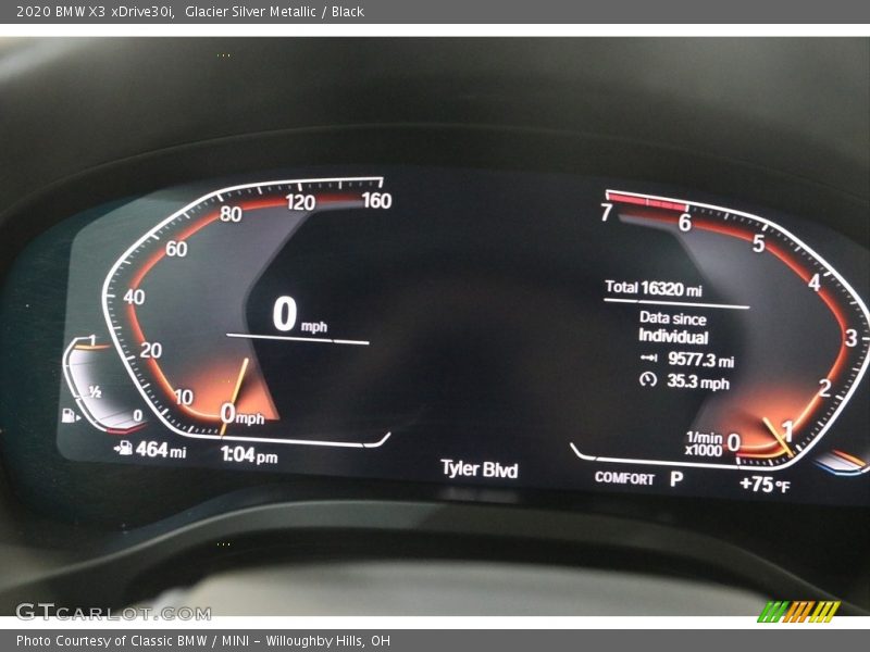 Glacier Silver Metallic / Black 2020 BMW X3 xDrive30i