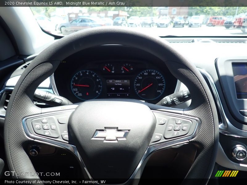 Midnight Blue Metallic / Ash Gray 2020 Chevrolet Equinox LS AWD