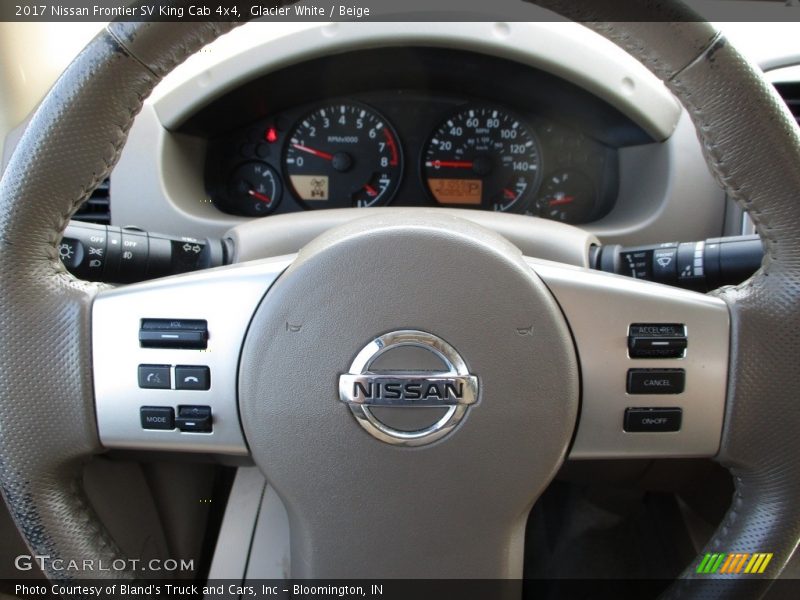 Glacier White / Beige 2017 Nissan Frontier SV King Cab 4x4