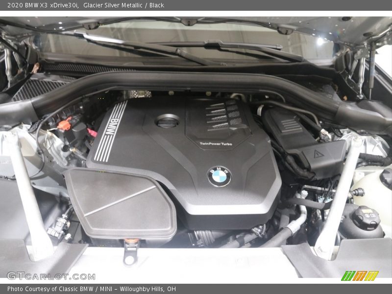 Glacier Silver Metallic / Black 2020 BMW X3 xDrive30i